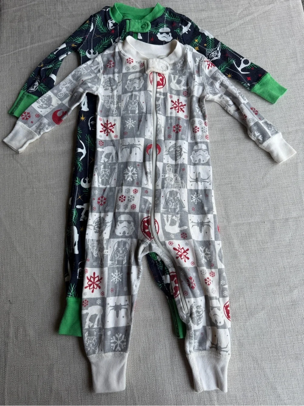 Star Wars Hanna Andersson Holiday Pajamas set of 2